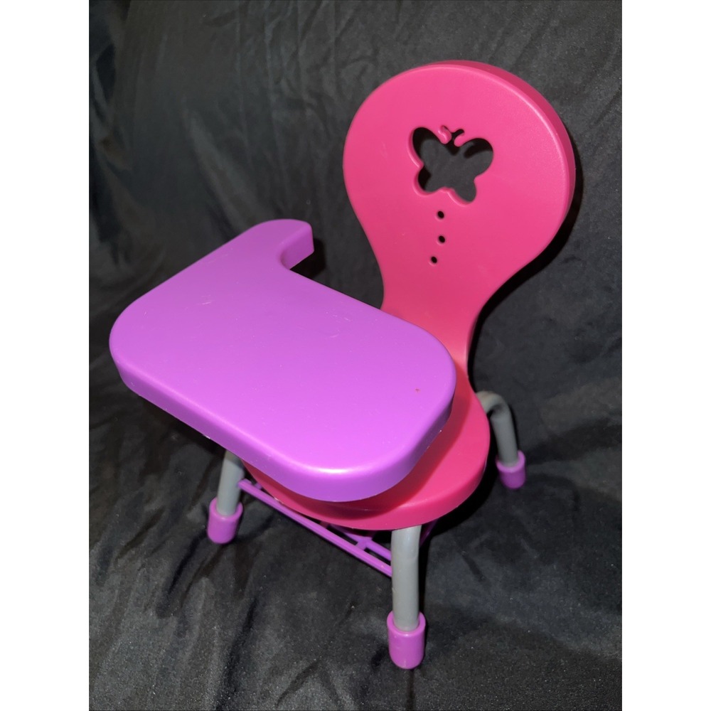 American Girl Doll School Desk Pink Purple Retired 9x6x6 Generation Furniture EX